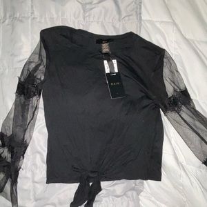 NWT lace bell sleeved top